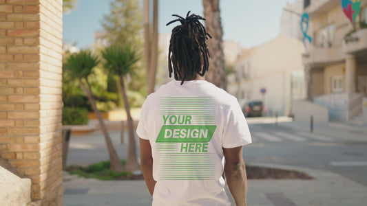 White T-shirt - Clothing Mockup Video #6